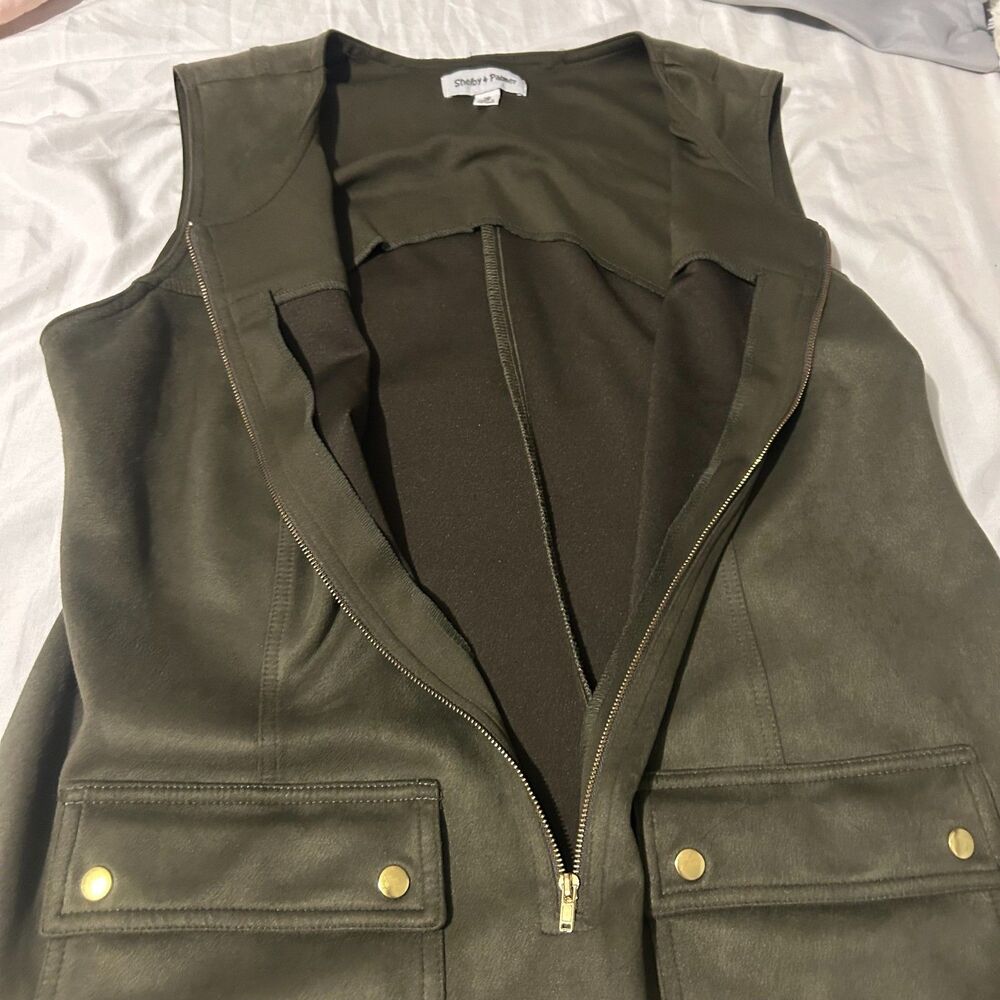 Vintage Olive Green Shelby & Palmer Women's Zip Front Dress